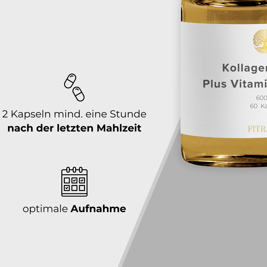 Kollagenpulver 300 g mit wichtigen Vitaminen – Orangengeschmack