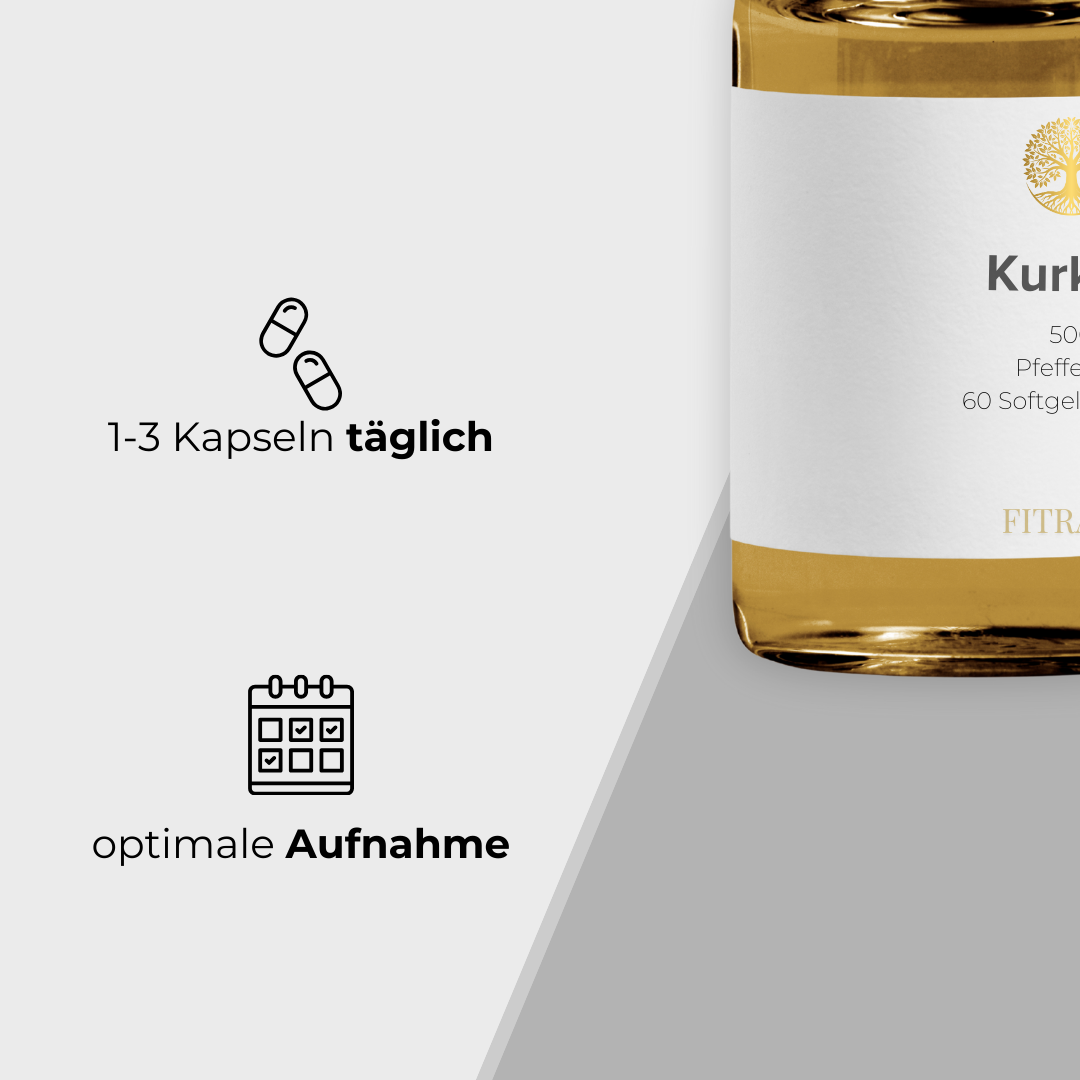 Kurkuma 500mg mit schwarz Pfefferextrakt